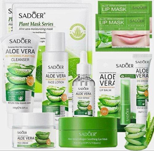 Aloe vera gesichtspflegeset - aloe,